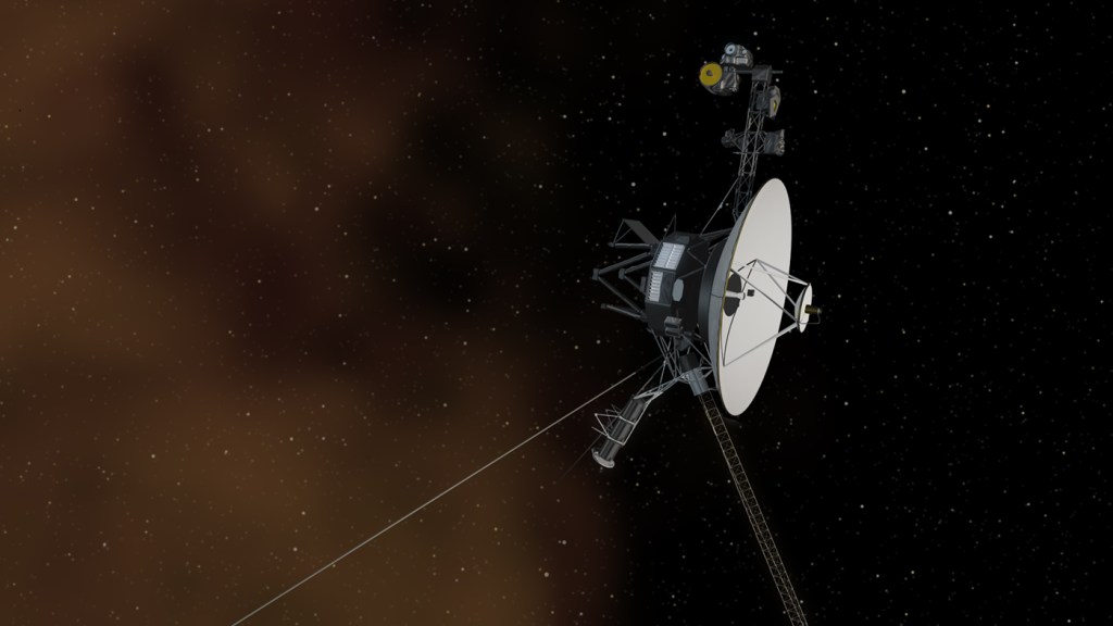 El viaje de las sondas espaciales Voyager de la NASA.