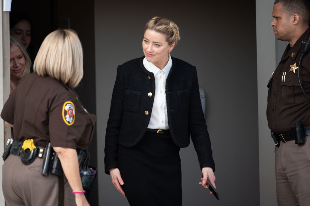 Amber Heard en mayo de 2019 tras un día de juicio 