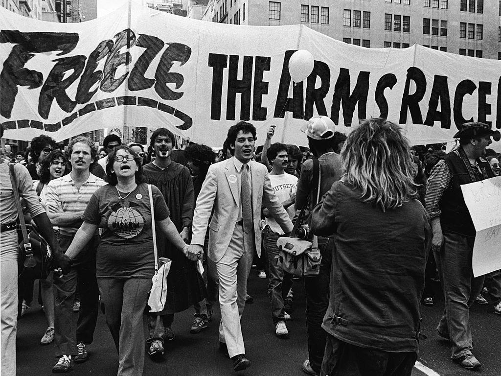 Manifestación en Nueva York el 12 de junio de 1982