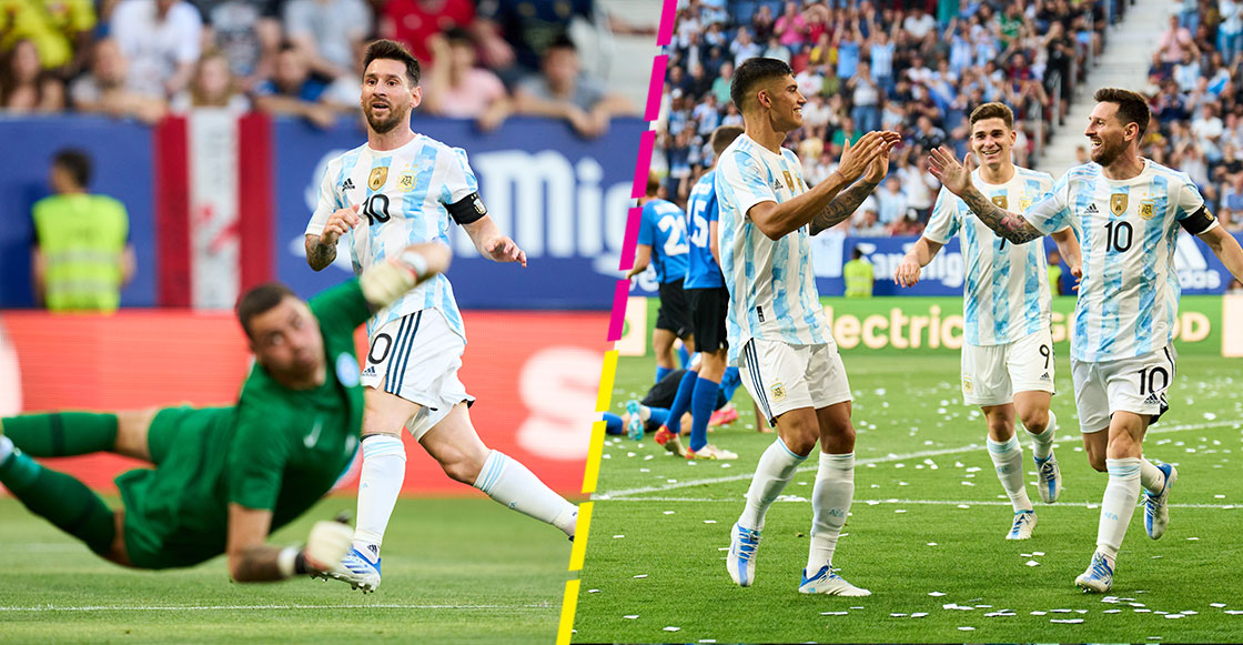 ¿Estamos en problemas? Los cinco goles de Messi en la goleada de Argentina a Estonia