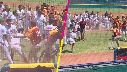 ¡Se vaciaron las bancas! México y Venezuela armaron la campal en el torneo Panamericano de beisbol