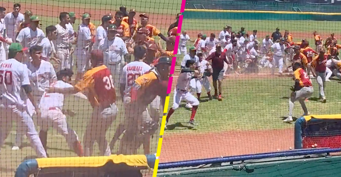 ¡Se vaciaron las bancas! México y Venezuela armaron la campal en el torneo Panamericano de beisbol