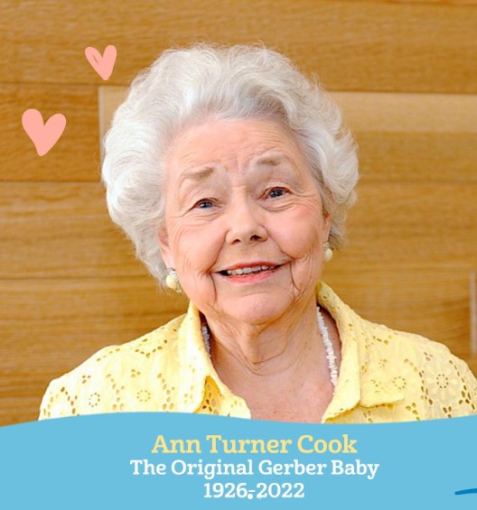 Murió Ann Turner Cook, la bebé de la imagen de Gerber, a los 95 años