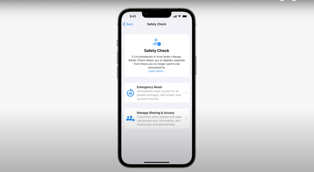 Safety Check, la función de iOS 16 que ayudará contra las relaciones abusivas 