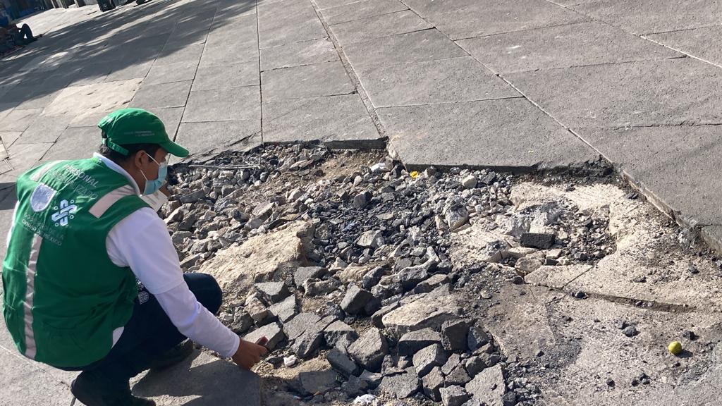 ¿Y los permisos? Frenan obras de Sandra Cuevas en Plaza Garibaldi