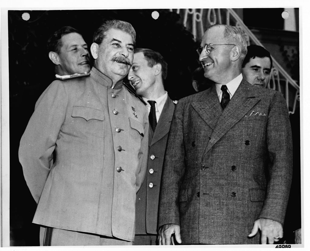 Joseph Stalin y Harry S. Truman en la Conferencia de Potsdam