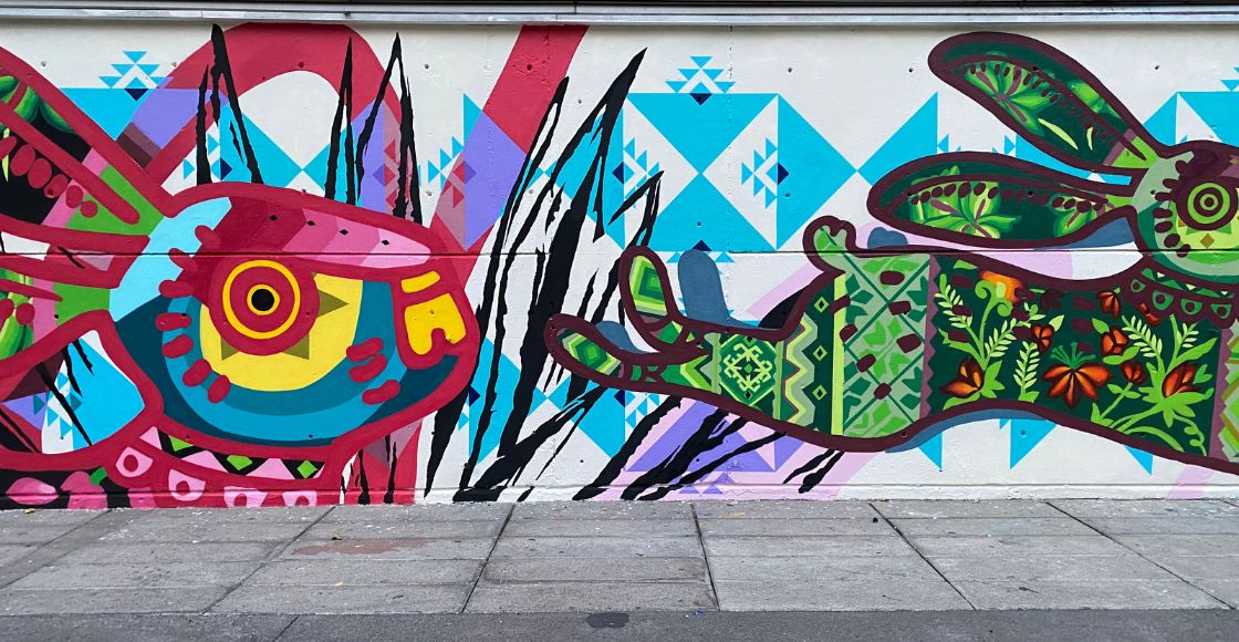 Mural de los 400 Conejos en CDMX
