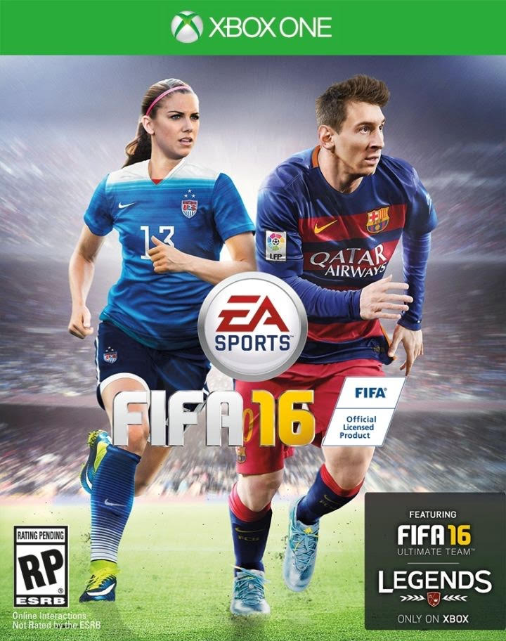 Alex Morgan en la portada de 'FIFA 16'
