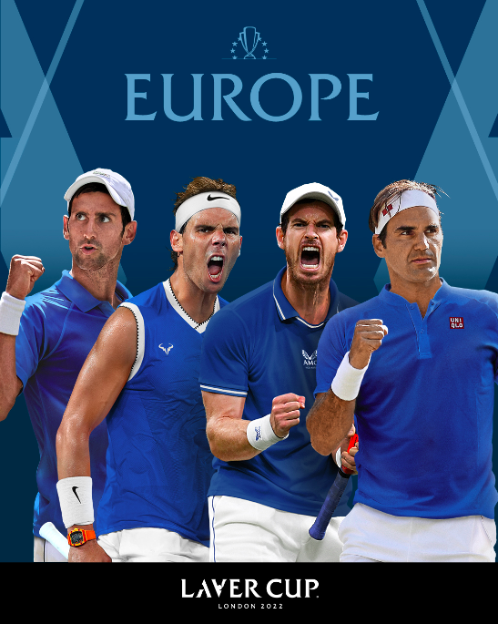 Federer, Djokovic, Nadal y Murray jugarán juntos en la Laver Cup 2022