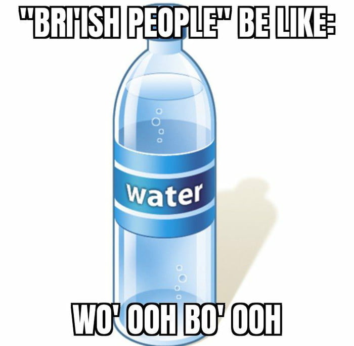 Meme sobre el acento británico