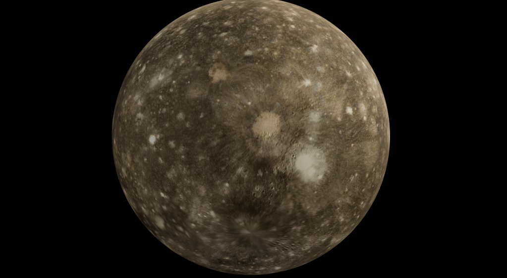 Calisto, la segunda luna más grande de Júpiter