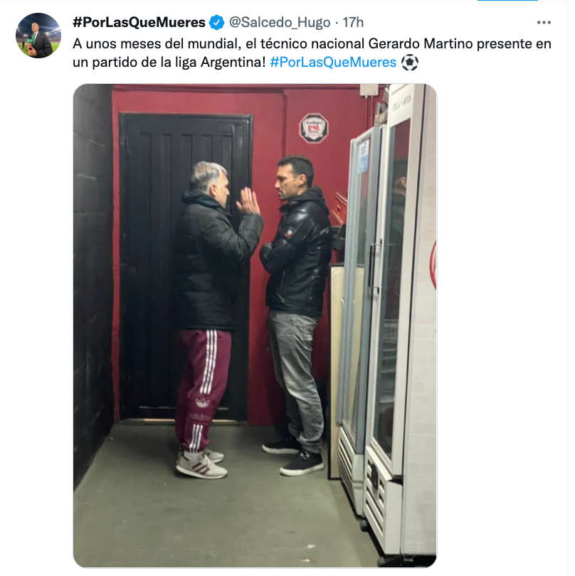 Las críticas al 'Tata' Martino tras ser captado en un partido de Newell's en Argentina: "¿Qué hace allá?"