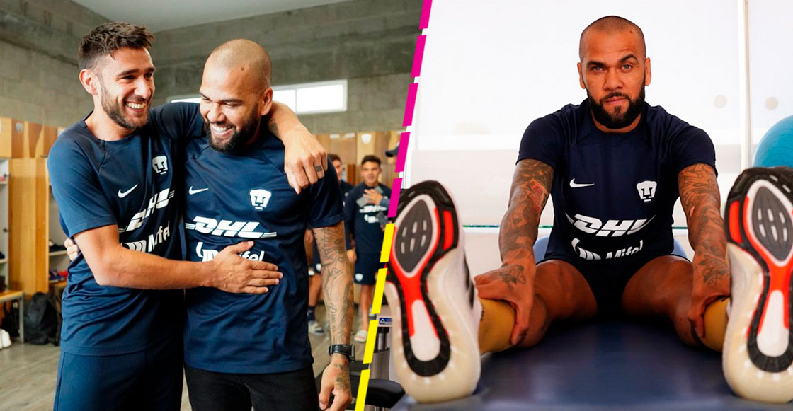 Las primeras imágenes de Dani Alves con el uniforme de Pumas tras firmar contrato