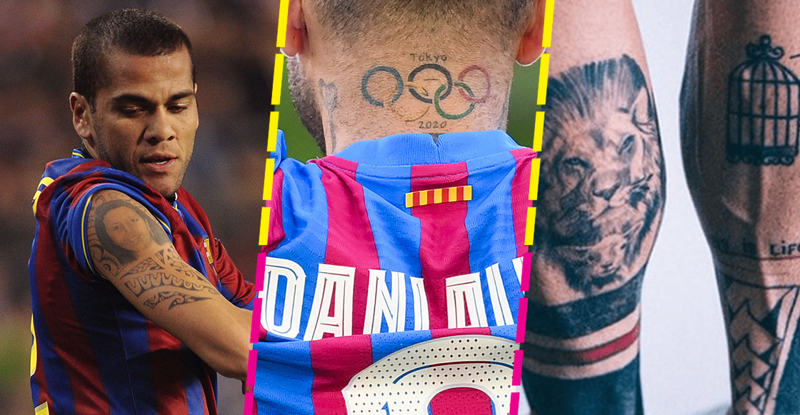 Los más de 30 tatuajes en el cuerpo de Dani Alves y su significado