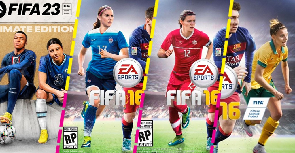 ¡Historia pura! Ellas son las 4 futbolistas que han aparecido en la portada del videojuego 'FIFA'