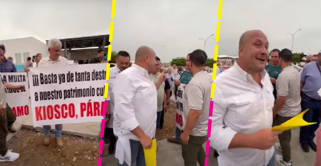 Enrique Alfaro se pelea con manifestantes en Sayula