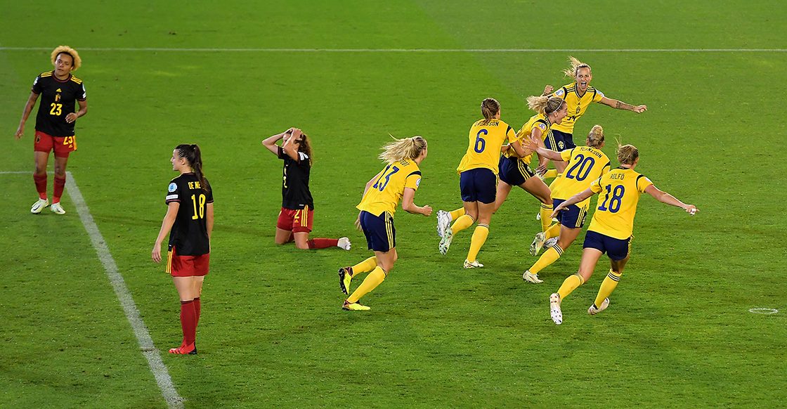 El gol de último minuto de Sembrant que eliminó a Bélgica y tiene a Suecia en semis de la Euro 2022