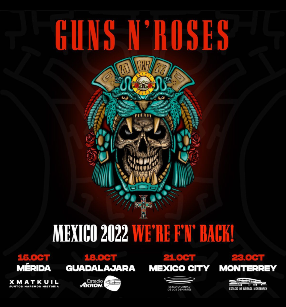 Fechas de Guns n Roses en México