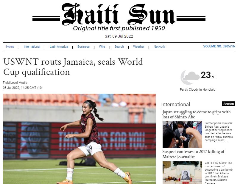 Haití Sun, periódico de Haití