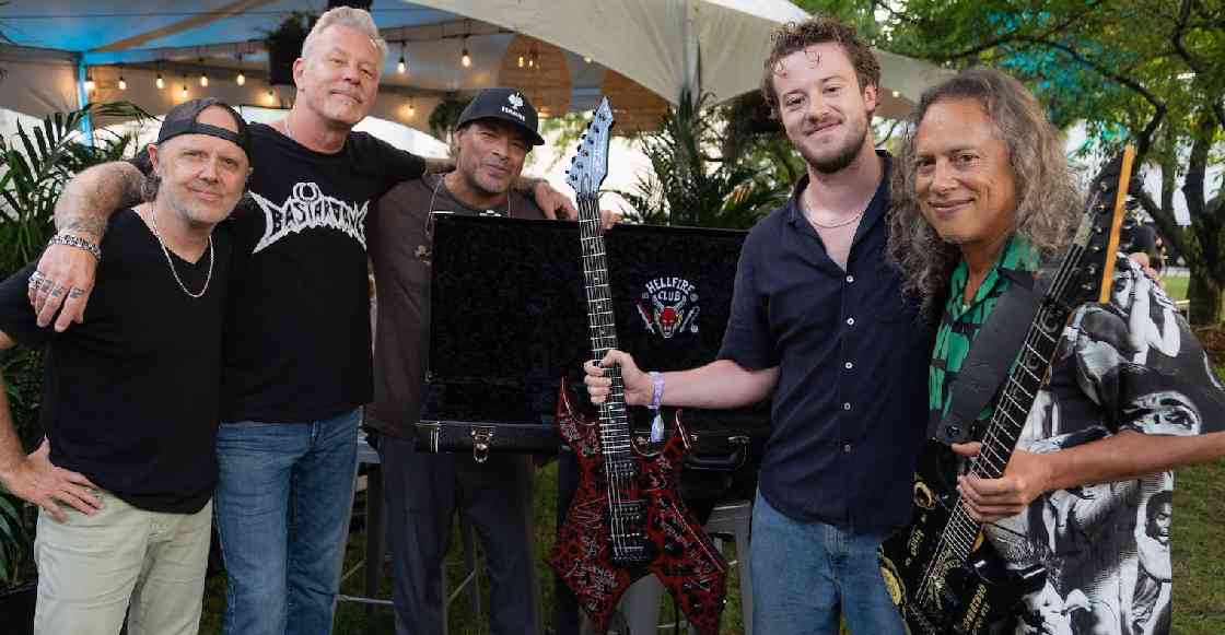 Joseph Quinn de 'Stranger Things' conoció a Metallica en el Lollapalooza