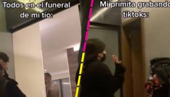 Joven se pone a grabar un video para TikTok en el funeral de su tío y se hace viral