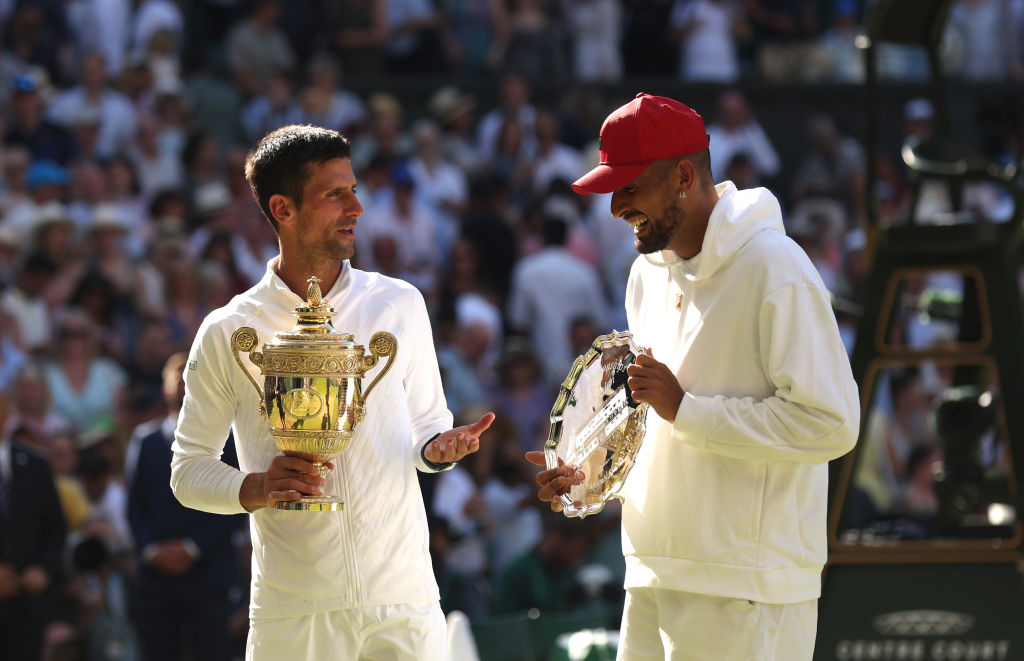 Del odio al amor: Los emotivos discursos de Djokovic y Kyrgios tras la final de Wimbledon