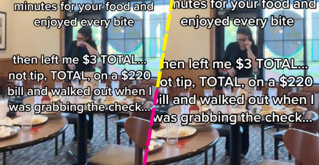 Mesera llora porque los clientes se fueron sin pagar la cuenta