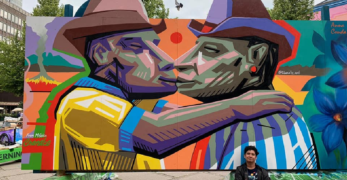 "Beso entre dos hombres de Monterrey": El mural contra la censura y la violencia en el futbol