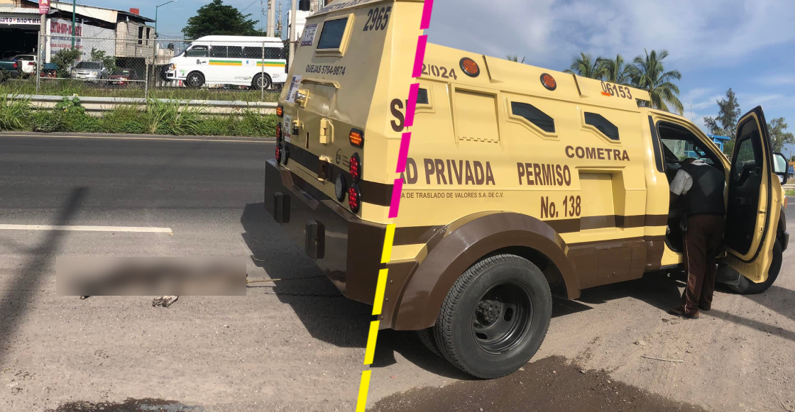 Perrito muere tras ser arrastrado por una camioneta de valores