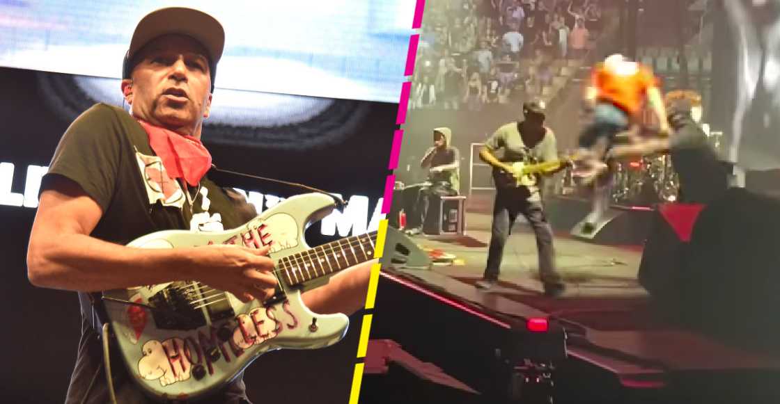Tom Morello fue derribado en pleno concierto de Rage Against The Machine
