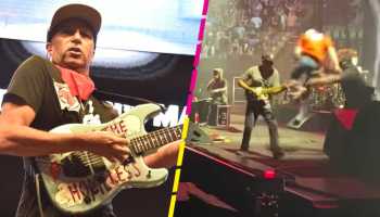 Tom Morello fue derribado en pleno concierto de Rage Against The Machine