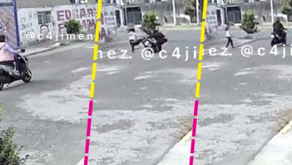 Y en Ecatepec: Sujeto empuja y tira a una mujer de su motoneta para robársela