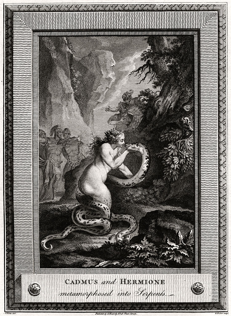 'Cadmus et Hermione se convierten en serpientes' / Londres, 1776