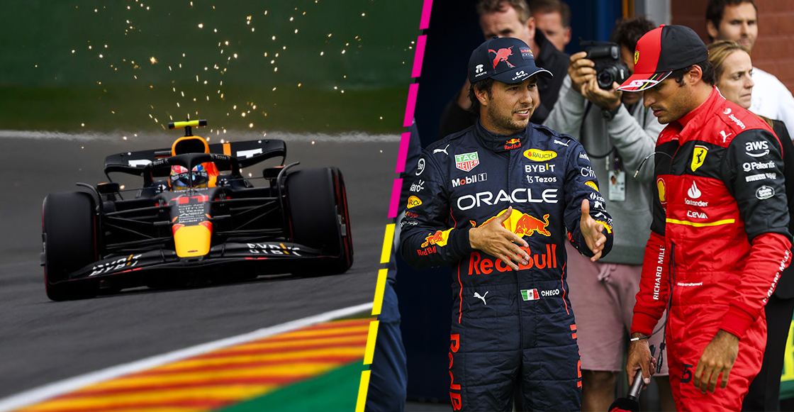 El caos en Ferrari y la batalla por la pole entre Checo Pérez y Sainz en el GP de Bélgica