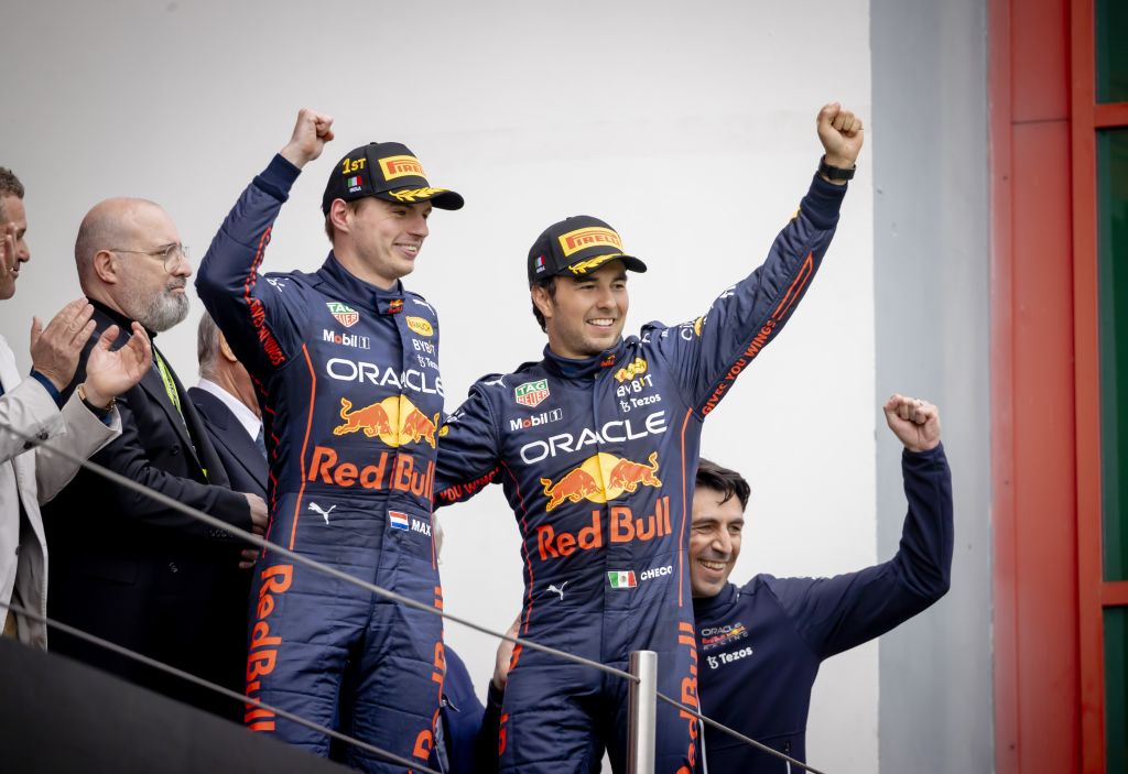 Checo Pérez y Max Verstappen en Red Bull