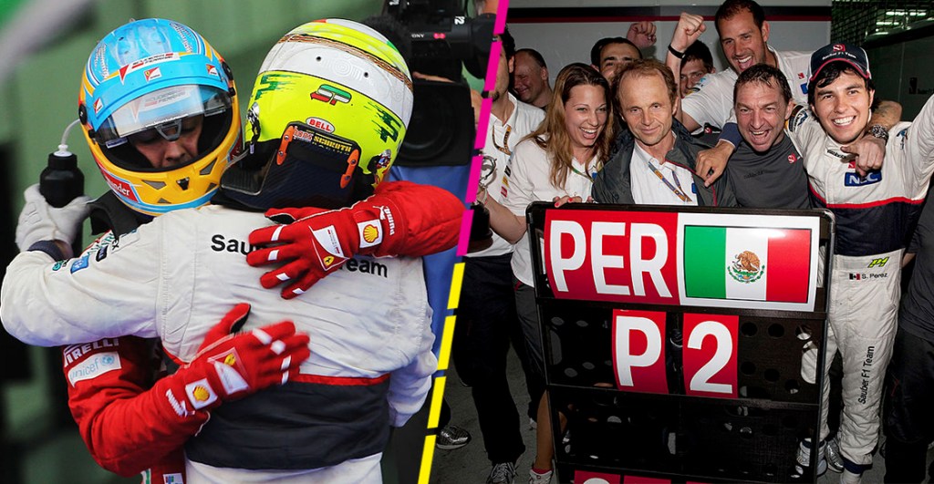 El recuerdo de Checo Pérez sobre su primer podio en Fórmula 1: "Me hubiera gustado vencer a Alonso"