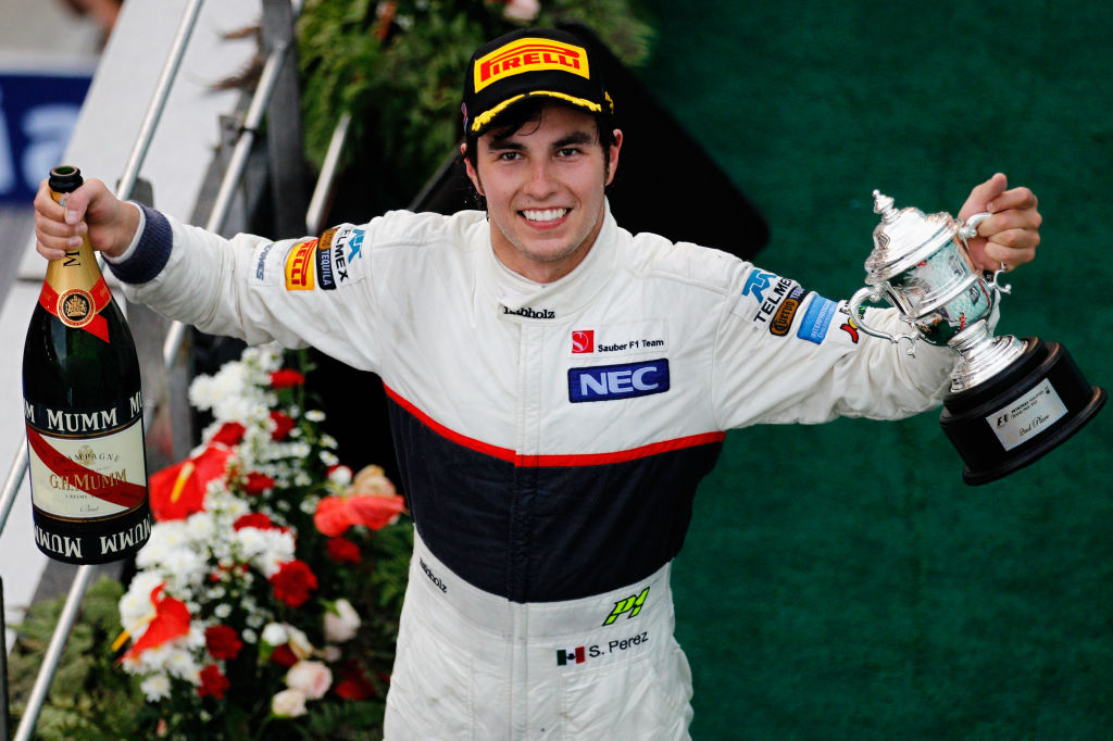 El recuerdo de Checo Pérez sobre su primer podio en Fórmula 1: "Me hubiera gustado vencer a Alonso"