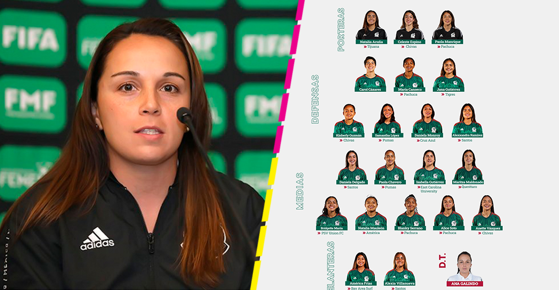 Ellas son las 21 jugadoras convocadas de México para el Mundial Sub 20 Femenil en Costa Rica