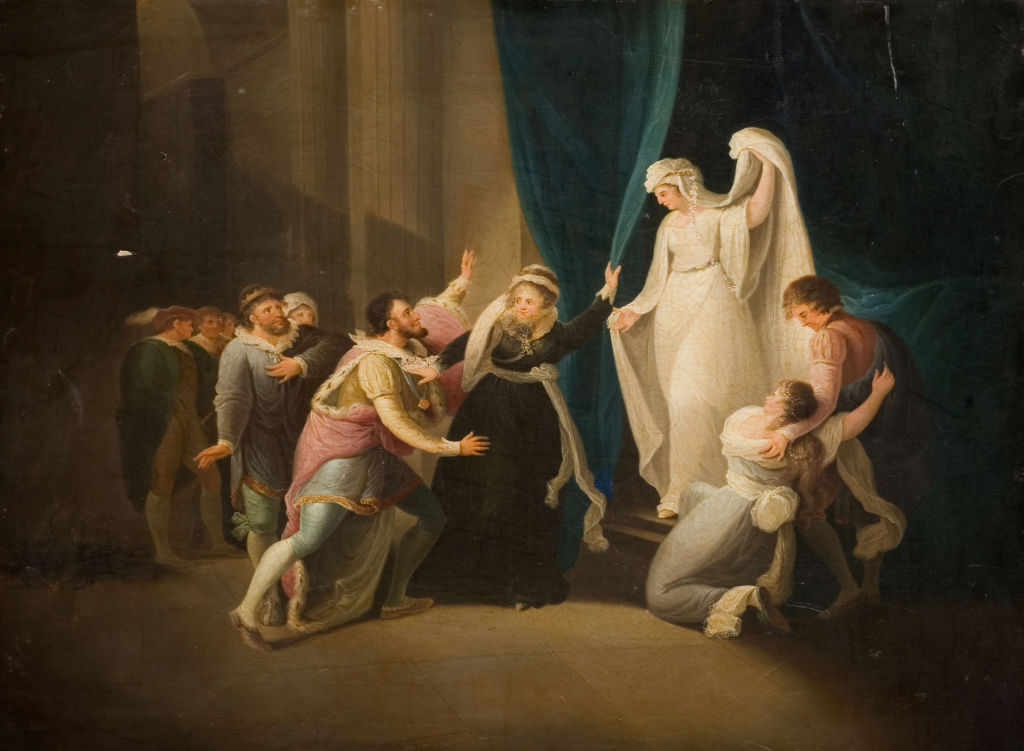 Escena de 'Cuento de invierno' de Shakespeare, obra de William Hamilton entre 1770 y 1800