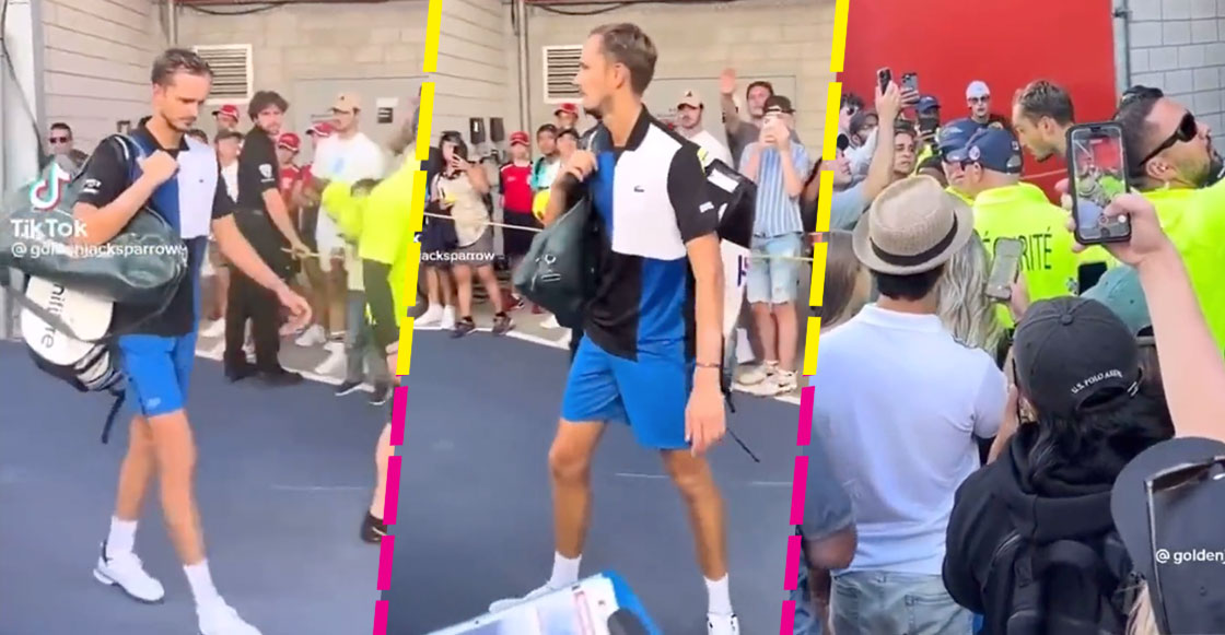 La reacción de Daniil Medvedev luego de que un aficionado lo llamara "perdedor"