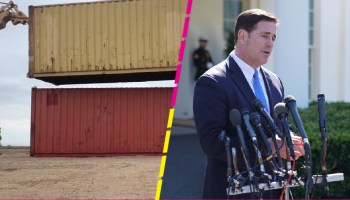 Gobernador de Arizona quiere tapar muro fronterizo de Trump con contenedores