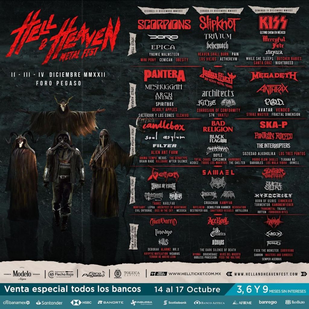 Pantera, Slipknot y KISS en el Hell & Heaven 2022 y estos son los precios