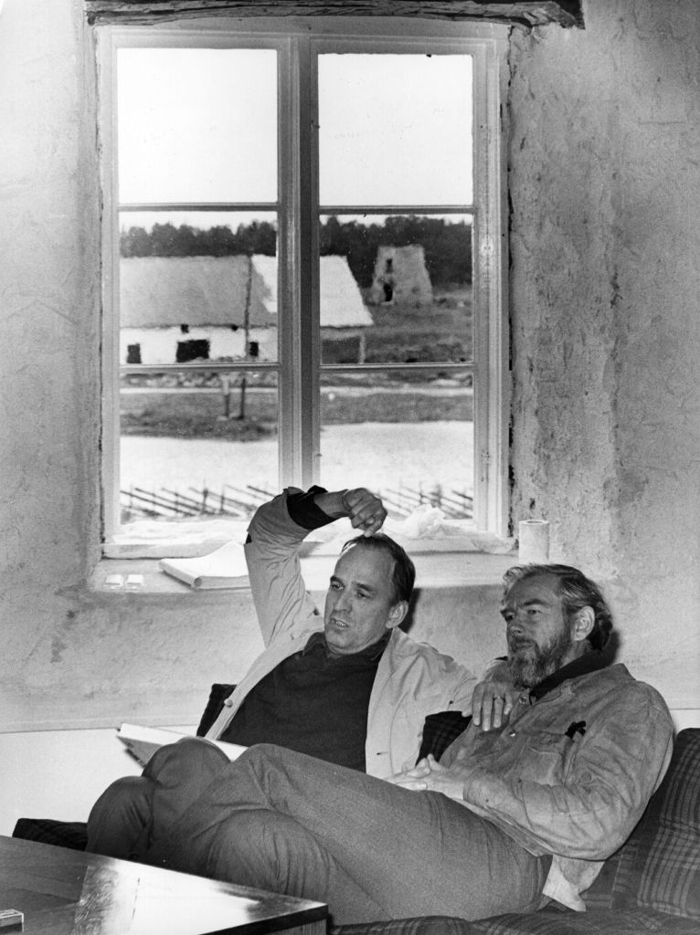 Ingmar Bergman con Sven Nykvist en Fårö durante las filmaciones de 'Scenes From A Marriage'