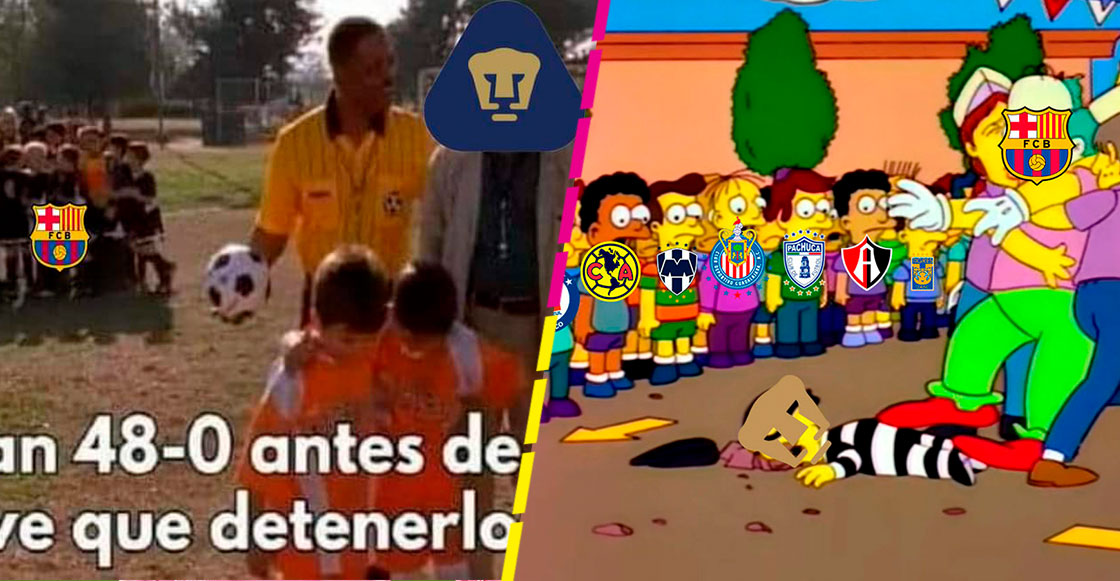 ¡Ya déjalo! Los memes también humillan a Pumas tras la goleada del Barcelona