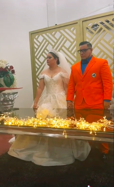 Amor saiyajin: Novio va a su boda con traje de 'Dragon Ball' y se hace viral