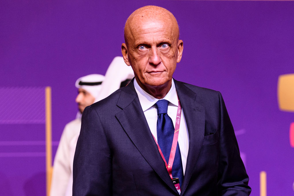 Pierluigi Collina, presidente del Comité de Árbitros de la FIFA