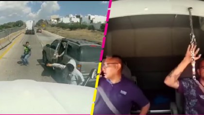 Video muestra robo de un tráiler en Querétaro