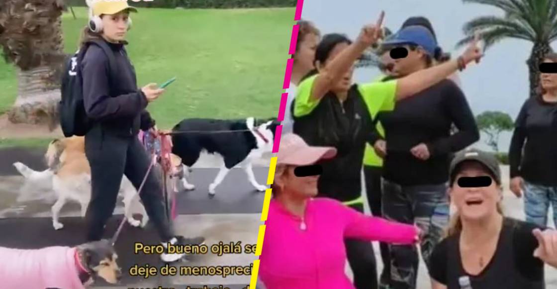 Mega chale: Señoras son acusadas de discriminar a mujer por pasear a un perrito sin raza en el parque