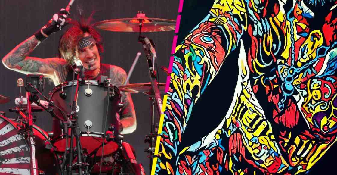 Pintora recreó la reciente 'nude' de Tommy Lee como una obra de arte
