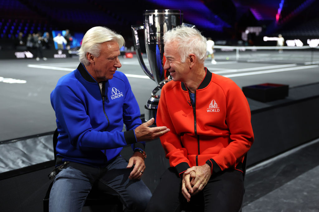 Björn Borg y John McEnroe en la Laver Cup